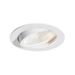 Spot encastrable blanc 9,5 cm avec LED 1015 lm Dimmable IP65 - Gaius