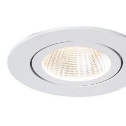 Spot encastrable blanc 6,8 cm avec LED 545 lm à intensité variable IP65 - Gaius