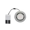 Spot encastrable Burnell LED intégrée blanc neutre dimmable IP65 450lm 6.2W Ø8.5xH.4cm chrome GoodHome