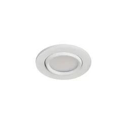 Spot encastrable Burnell LED intégrée blanc neutre dimmable IP65 450lm 6.2W Ø8.5xH.4cm blanc GoodHome