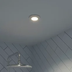 Spot encastrable Burnell LED intégrée blanc neutre dimmable IP65 450lm 6.2W Ø8.5xH.4cm blanc GoodHome