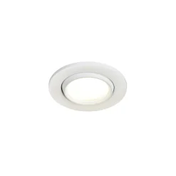 Spot encastrable Burnell LED intégrée blanc neutre dimmable IP65 450lm 6.2W Ø8.5xH.4cm blanc GoodHome