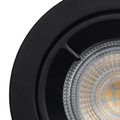 Spot encastrable Caius GU10 blanc neutre IP44 345lm 4.7W Ø8.5xH.10.1cm noir GoodHome