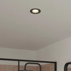 Spot encastrable Caius GU10 blanc neutre IP44 345lm 4.7W Ø8.5xH.10.1cm noir GoodHome