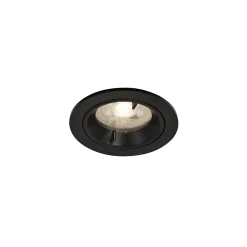Spot encastrable Caius GU10 blanc neutre IP44 345lm 4.7W Ø8.5xH.10.1cm noir GoodHome