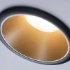 Spot encastrable Cole LED intégrée blanc chaud IP44 470lm Ø8cm doré finition noire Paulmann