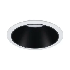 Spot encastrable Cole LED intégrée blanc chaud IP44 470lm Ø8cm noir finition blanche Paulmann