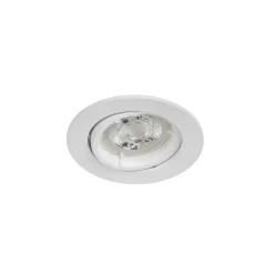 Spot encastrable Debye GU10 blanc chaud IP20 dimmable 520lm 5.8W Ø8.5xH.9.4cm blanc GoodHome
