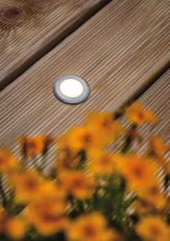 Spot encastrable d'extérieur solaire LED integrée acier gris IP67 2W 60lm 230V Paulmann