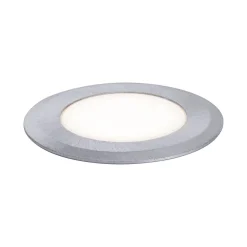 Spot encastrable d'extérieur solaire LED integrée acier gris IP67 2W 60lm 230V Paulmann