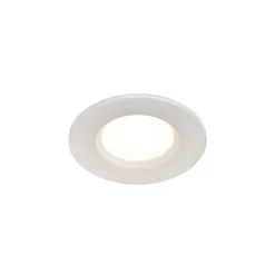 Spot encastrable Etana LED intégrée blanc chaud IP65 410lm 4.7W Ø8.5cmxH.3.1cm métal blanc GoodHome