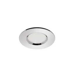 Spot encastrable Etana LED intégrée blanc chaud IP65 410lm 4.7W Ø8.5cmxH.3.1cm métal chrome GoodHome