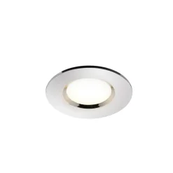 Spot encastrable Etana LED intégrée blanc chaud IP65 410lm 4.7W Ø8.5cmxH.3.1cm métal chrome GoodHome