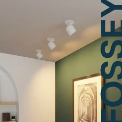 Spot encastrable Fossey GU10 IP20 P.16cmxØ9cmxH.16cmxL.9cmxl.9cm blanc GoodHome