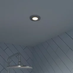 Spot encastrable Hades GU5.3 blanc neutre IP65 345lm 4.4W Ø8xH.8.2cm chrome GoodHome