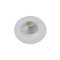 Spot encastrable Hobson LED intégrée blanc neutre IP20 dimmable 450lm 6.1W Ø8.8xH.5.3cm blanc GoodHome