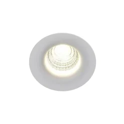 Spot encastrable Hobson LED intégrée blanc neutre IP20 dimmable 450lm 6.1W Ø8.8xH.5.3cm blanc GoodHome