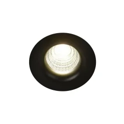 Spot encastrable Hobson LED intégrée blanc neutre IP20 dimmable 450lm 6.1W Ø8.8xH.5.3cm noir GoodHome