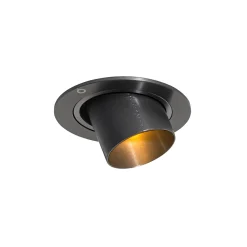 Spot encastrable installa - 1 lumière - D 7.7 cm - Gris foncé - Moderne - Éclairage intérieur - Salon I Chambre I Cuisine I