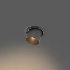 Spot encastrable installa - 1 lumière - D 9.2 cm - Gris foncé - Moderne - Éclairage intérieur - Salon I Chambre I Cuisine I
