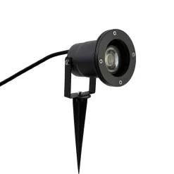 Spot encastrable intelligent industriel noir avec WiFi GU10 IP65 - Basic