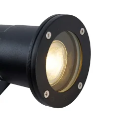 Spot encastrable intelligent industriel noir avec WiFi GU10 IP65 - Basic