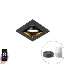Spot encastrable intelligent noir avec WiFi GU10 réglable - Qure
