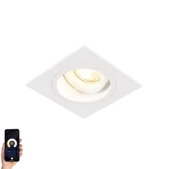 Spot encastrable intelligent blanc carré avec WiFi GU10 - Chuck