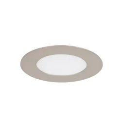 Spot encastrable Karluk LED intégrée variation de blancs IP65 500lm 6.5W Ø8xH.2,4cm argent GoodHome