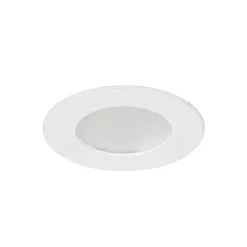 Spot encastrable Karluk LED intégrée variation de blancs IP65 600lm 6.5W Ø8xH.2,4cm blanc GoodHome