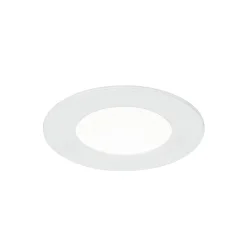 Spot encastrable Karluk LED intégrée variation de blancs IP65 600lm 6.5W Ø8xH.2,4cm blanc GoodHome