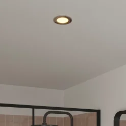 Spot encastrable Leavitt LED intégrée blanc chaud IP44 300lm 4.5W Ø8.5xH.4.7cm chrome GoodHome