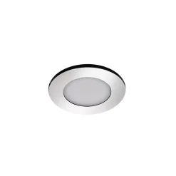 Spot encastrable Leavitt LED intégrée blanc chaud IP44 300lm 4.5W Ø8.5xH.4.7cm chrome GoodHome