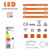 Spot Encastrable Led Downlight Panel Extra-plat 12w Blanc Froid 6000k, Diamètre : 168mm
