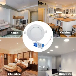 Spot Encastrable Led Downlight Panel Extra-plat 5w Blanc Neutre 4000k