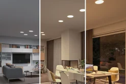 Spot encastrable LED IP44 14W blanc froid et blanc chaud 1500lm ⌀18,5cm Paulmann, Veluna Varifit