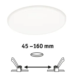 Spot encastrable LED IP44 4,5W blanc neutre 1900lm ⌀18,5cm Paulmann, Veluna Varifit