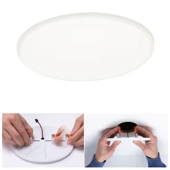 Spot encastrable LED IP44 4,5W blanc neutre 1900lm ⌀18,5cm Paulmann, Veluna Varifit