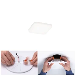 Spot encastrable LED IP44 4,5W blanc neutre 550lm L.7,5 x l.7,5 cm Paulmann, Veluna Varifit