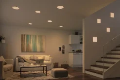 Spot encastrable LED IP44 21W blanc chaud 2400lm L.21,5 x l.21,5 cm Paulmann, Veluna Varifit