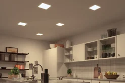 Spot encastrable LED IP44 15W blanc froid et blanc chaud 1600lm L.18,5 x l.18,5 cm Paulmann, Veluna Varifit