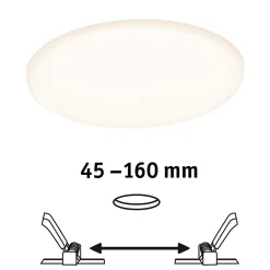 Spot encastrable LED IP44 17W blanc chaud 1850lm ⌀18,5cm Paulmann, Veluna Varifit