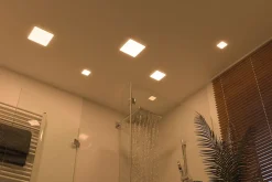 Spot encastrable LED IP44 8,5W blanc chaud 900lm L.125, x l.12,5cm Paulmann, Veluna Varifit