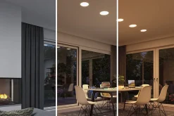 Spot encastrable LED IP44 15W blanc froid et blanc chaud 1900lm ⌀21,5 cm Paulmann, Veluna Varifit