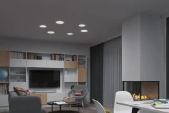 Spot encastrable LED IP44 15W blanc froid et blanc chaud 1900lm ⌀21,5 cm Paulmann, Veluna Varifit