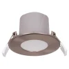 Spot encastrable LED IP65 3,3W aluminium brossé 450lm Ø8,5cm GoodHome, Bolivar