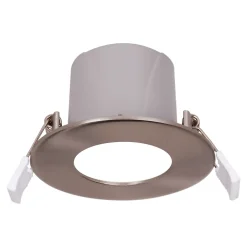 Spot encastrable LED IP65 3,3W aluminium brossé 450lm Ø8,5cm GoodHome, Bolivar