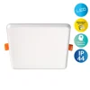 Spot encastrable LED SUMA 15,5 cm metal plastique blanc style moderne dimmable dimensions 15,5 x 15,5 cm hauteur 3,2 cm