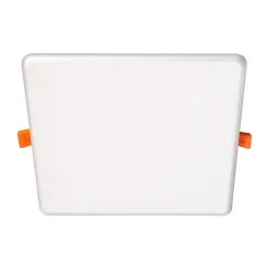 Spot encastrable LED SUMA 21,5 cm metal plastique blanc style moderne dimmable profondeur 3,2 cm