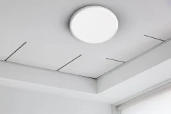 Spot encastrable LED SUMA 15,5 cm metal plastique blanc style moderne dimmable profondeur 3,2 cm